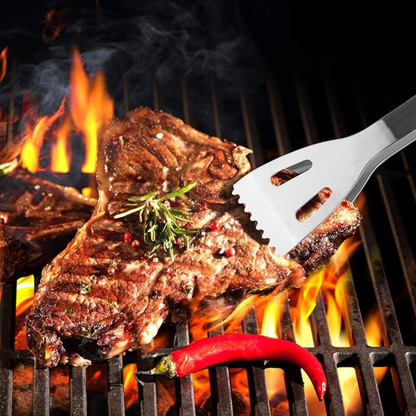 Zestaw BBQ 5 szt. ze stali nierdzewnej z walizką transportową