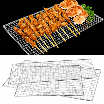 Stalowy ruszt grillowy 44 × 26 cm