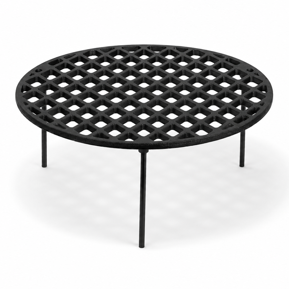 Okrągły ruszt żeliwny do grillowania i gotowania 45 cm